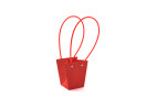 Flower taška, na květináč 12,5 x 11,5 x 8 cm - červená