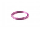 Alu drát -  RING 2 mm - světle růžová