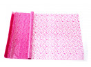 Celofán s potiskem, archy 50 x 70 cm - tmavě růžová