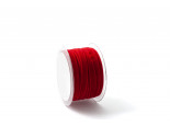 Stuha Velvet 10 mm, 20 m - červená