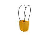Flower taška, na květináč 12,5 x 11,5 x 8 cm - tmavě žlutá
